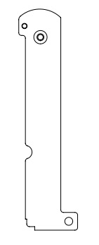 Poignée Unilux 2 points ferm noire (depuis 10-5-2021)