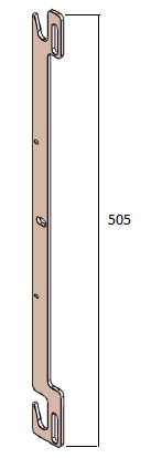 Poignée porte + espagnolet Eco 90