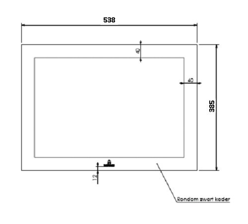 Vitre Energa 60-45 538 x 385 mm