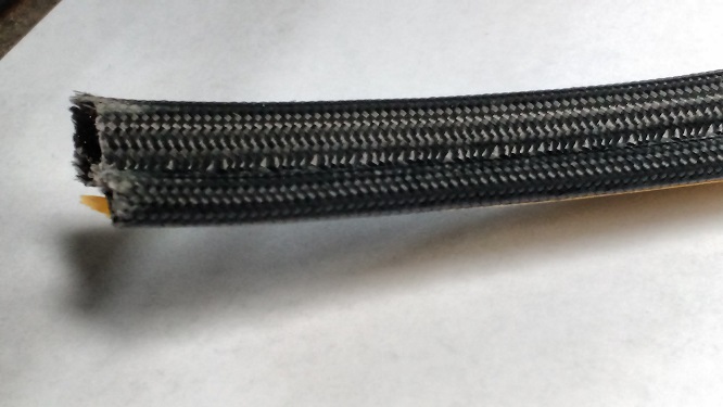 Joint souple fibre noire PORTE  18x8mm AVANT 2006 (sans ressort int) PAR METRE