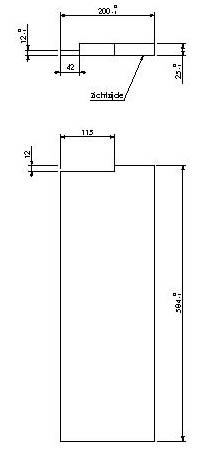 Vermiculite lamelle latérale gauche Escamolux 70-55/55