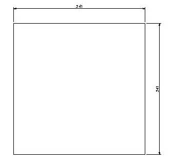 Vitre Escamolux/Slidebell 55/55 541x541