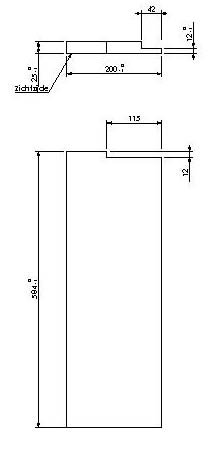 Vermiculite lamelle latérale droite Escamolux 70-55/55