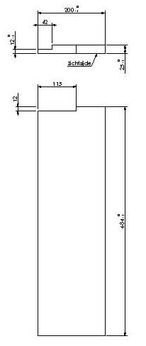 Vermiculite lamelle latérale gauche Escamolux 70-80/65