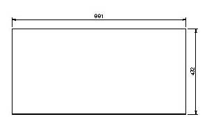 Vitre Escamolux/Slidebell 90/45 dim. 881x432