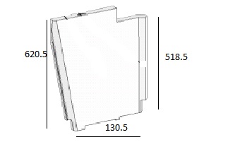 Beton céramique plaque latérale D