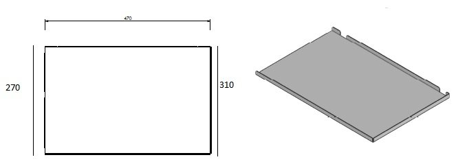 déflecteur  droit 470x310