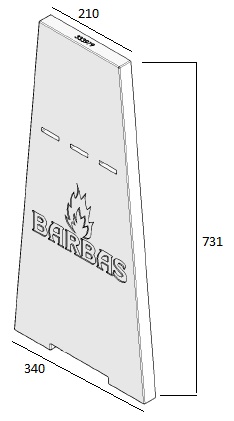 Béton Céramique panneau arriere Evo 80/65