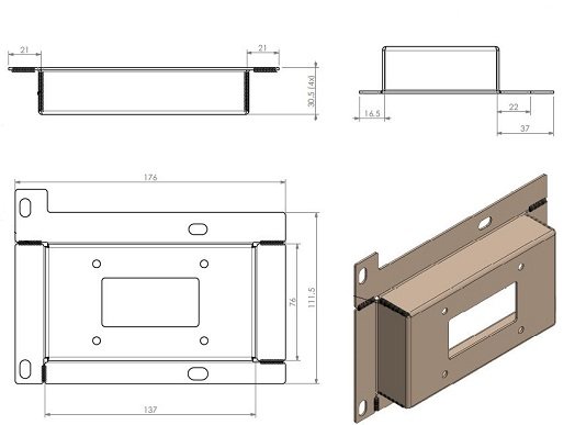 conduit d'air primaire pour cde électrique noir