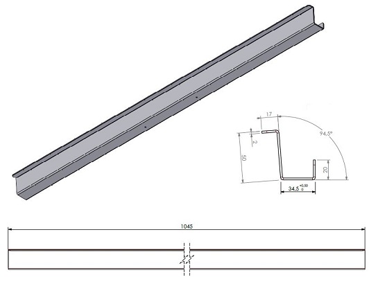 Renfort déflecteur inférieur arrière noir