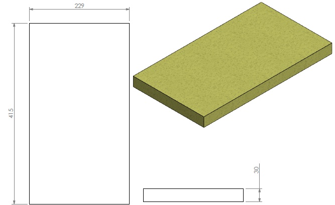 Plaque d`isolation arrière