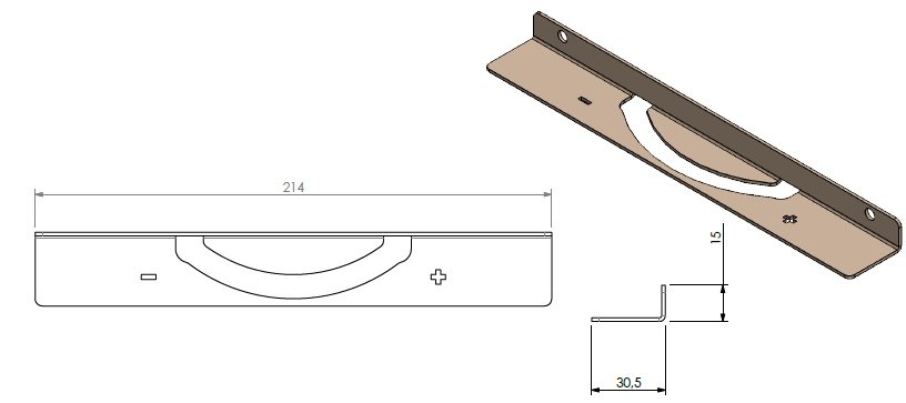 Strip de finition pour l'air