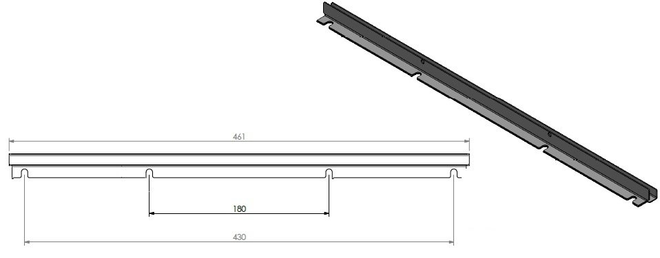 Strip de fixation pour corde D+G