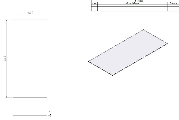 Vitre latérale GFP série 55