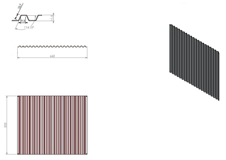 Fond arrièrre GFP 70/55 noir