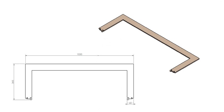 Bande de finition 6cm GFP 90- noire