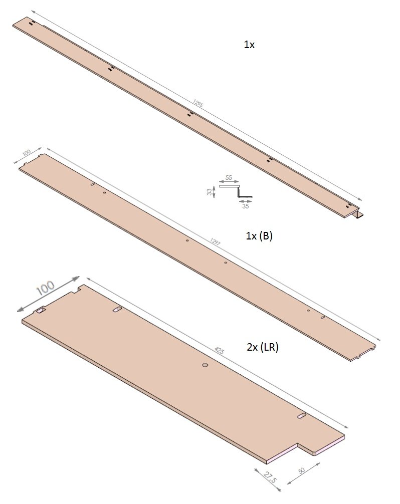 Set cadre HD+10 HB Large +Tunnel noir