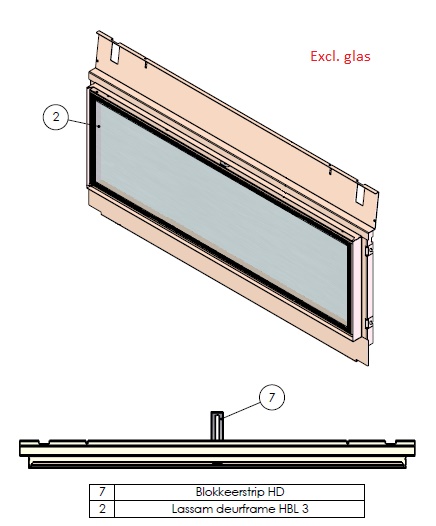 Hidden Door excl vitre HBL(-T) noir (depuis 10-5-2021)