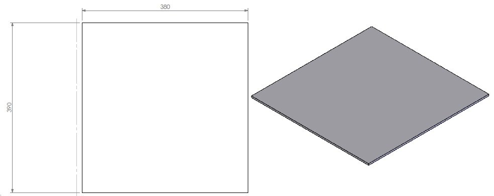 Miroir céramique noir coté HBL-T