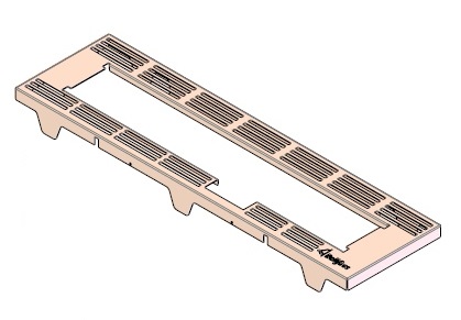 Grille autour du  Double Brûleur HBS-3 noire (depuis 10-5-2021)