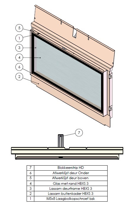 Hidden Door complet HBXS-3 noir (depuis 10-5-2021)