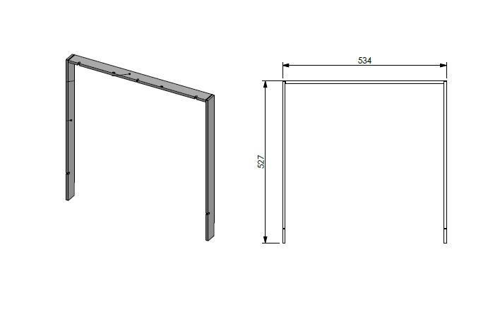 Cadre encastrable SmB 55-55