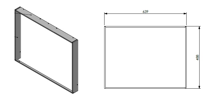 Cadre profondeur 50mm SmB 65-55