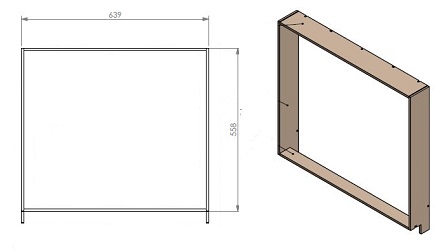 Cadre profondeur 50mm