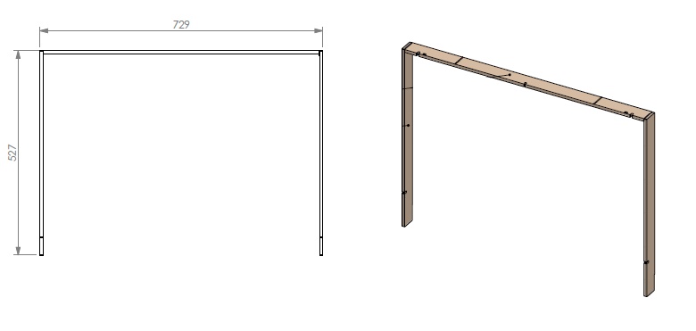 Cadre encastré SmB 75-55