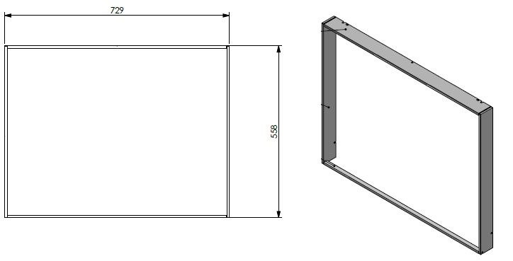 Cadre profondeur 15mm SmB 75-60
