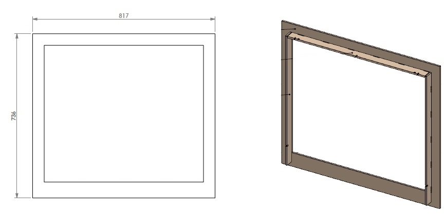 Cadre classique 52mm