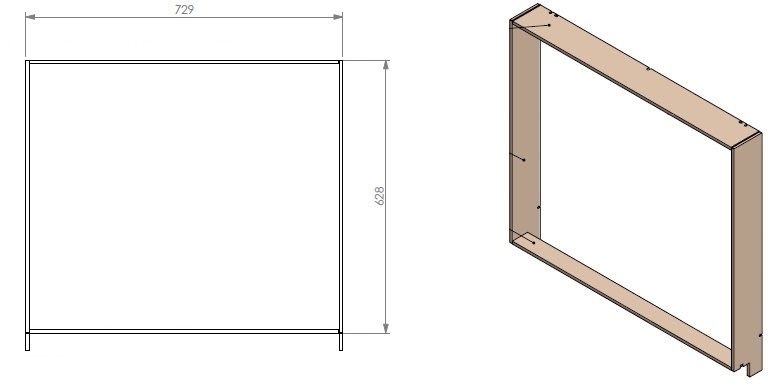 Cadre de profondeur 50mm