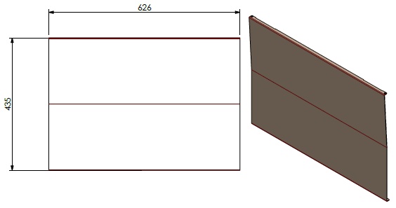 Paroi arrière lisse