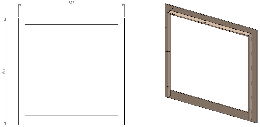 Cadre classique 52 mm