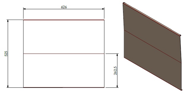 Paroi arrière lisse noire