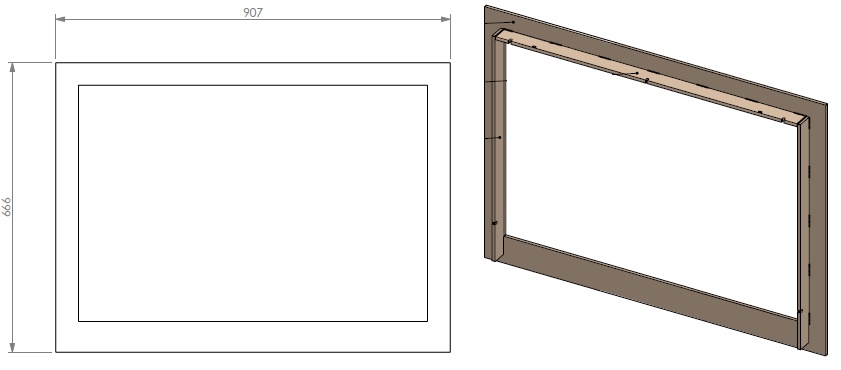 Cadre classique 52mm SmB 80-60
