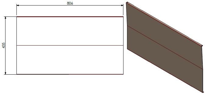 Paroi arrière lisse