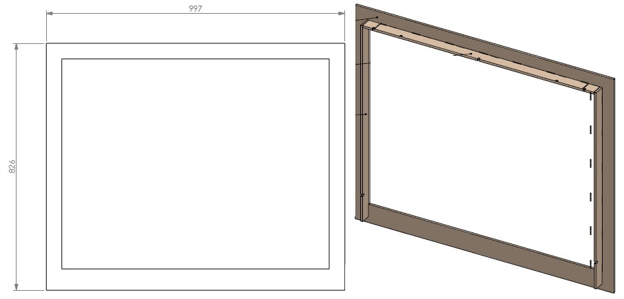 Cadre classique 52 mm