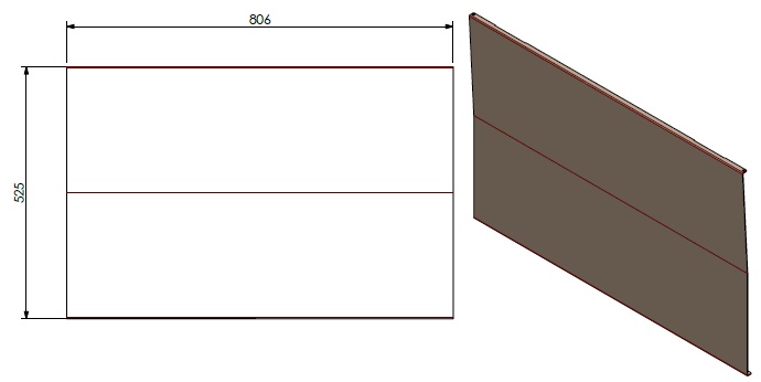 Paroi arrière lisse