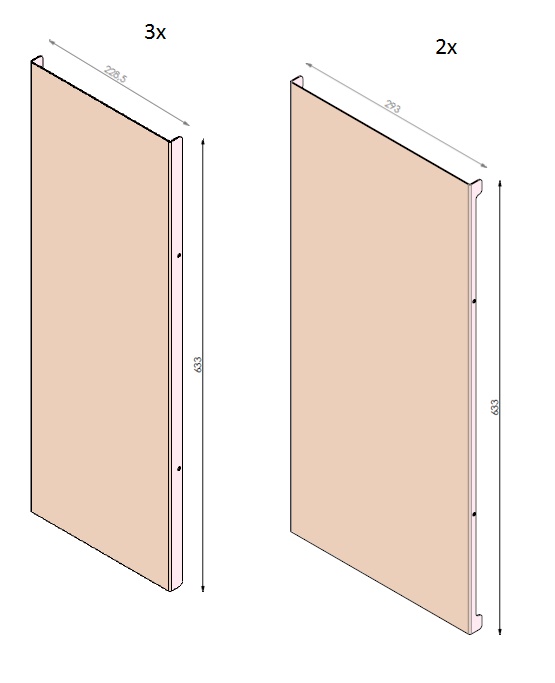 Lamelle set Topsham Large noire (depuis 10-5-2021)