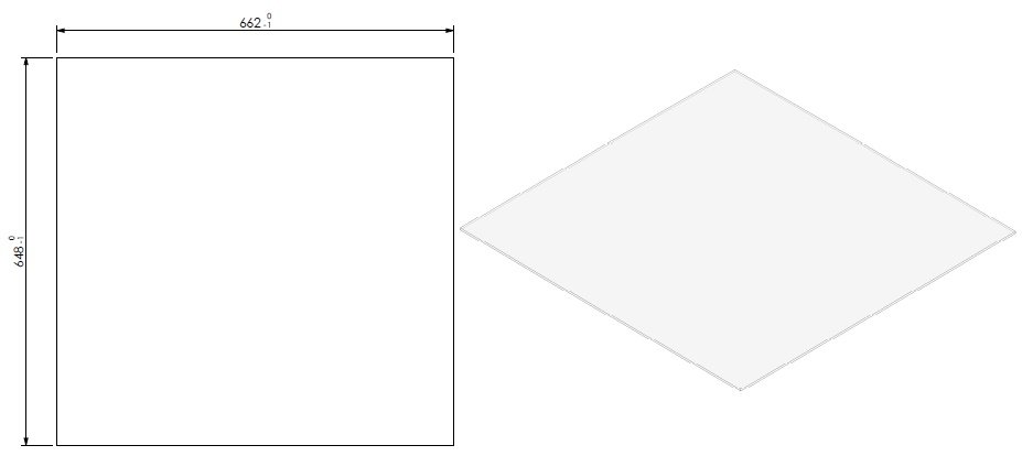 Vitre anti-reflet FF + corde Topsham L