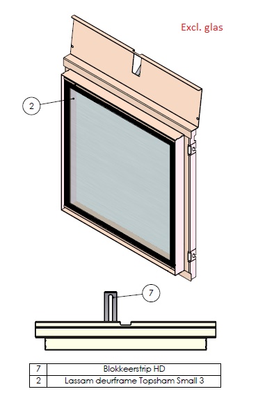 Hidden door excl Vitre Topsham Small noir (depuis 10-5-2021)