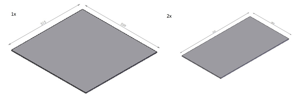 Miroir céramique noir - set Topsham Small