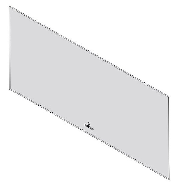 Vitre Unica 200-droite dim. 634x286