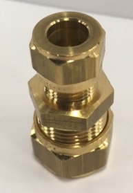 Raccord bicône gaz élément droit  D= 12x8mm