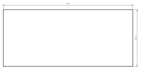 Paroi arrière lisse