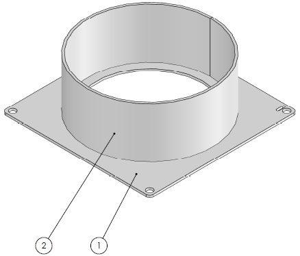 Raccordement de fumées  pour insert a bois.