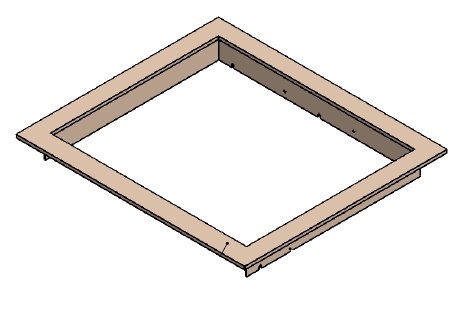 Cadre classique Unilux 6-52 noir