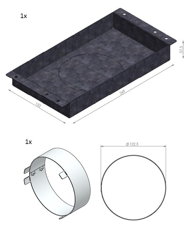 Set Prise d'air directe par l'arrière UL 60+67
