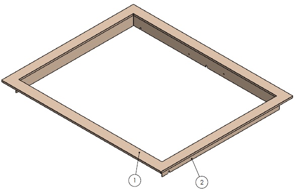Cadre classic Unil 6-80 noir compl.